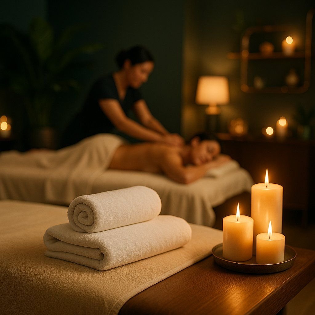 A calming oz purple spa moment